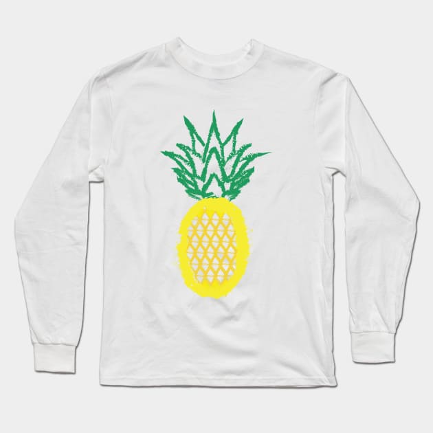 Pineapple Love Long Sleeve T-Shirt by Michelle Brescini Designs